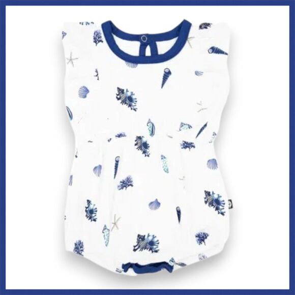 Kyte Baby Royal Shells Bamboo Bubble Romper 18-24 Months NWT - Picture 2 of 2